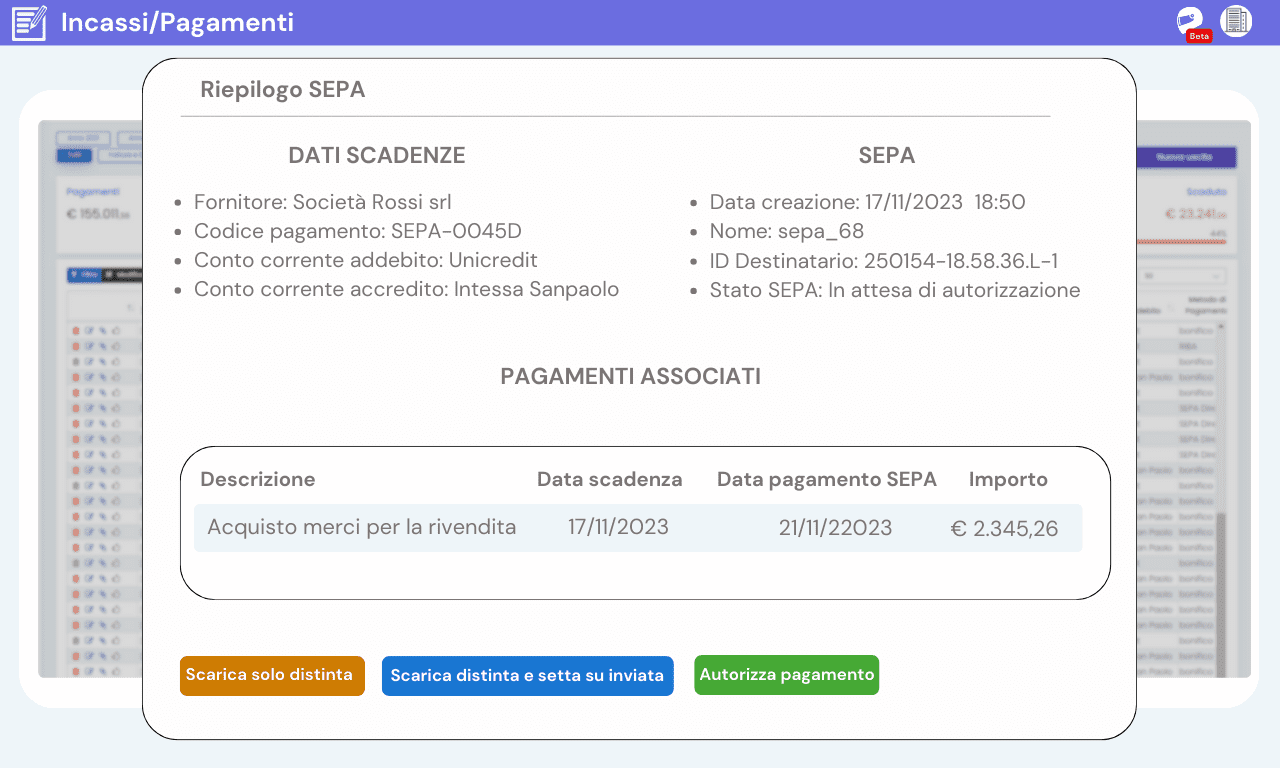 Sistema di incasso/pagamento e soluzioni di E-Payment